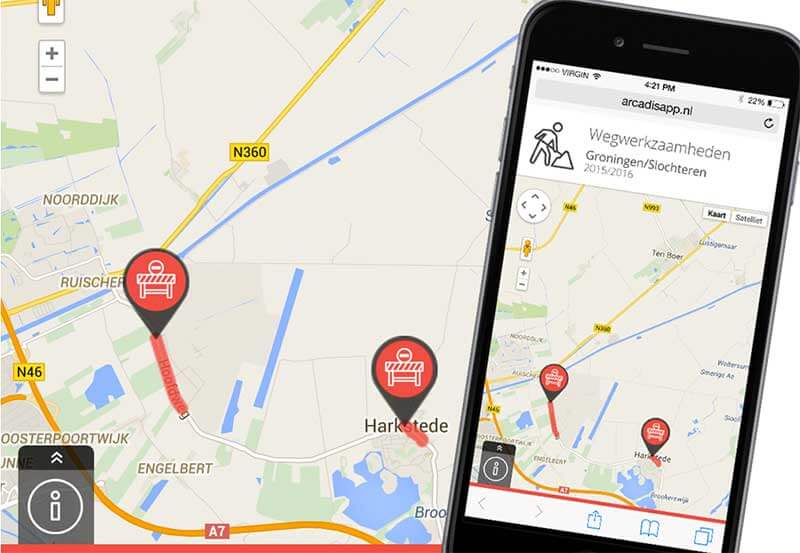 Slochterdiep.nl – Interactieve responsive map