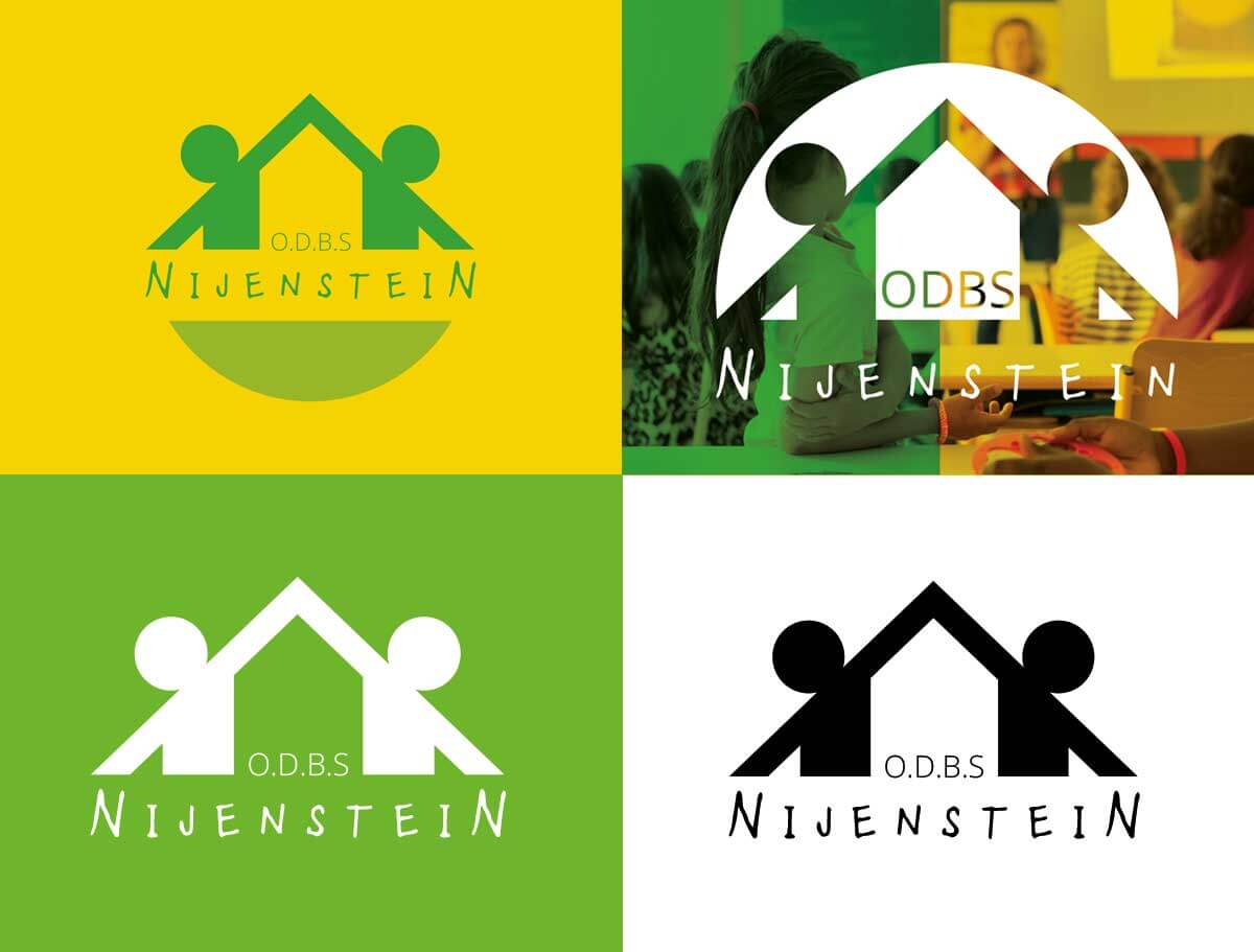 Kleurvoorbeelden logo Nijenstein