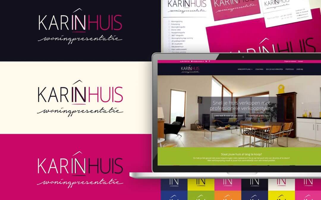 KarinHuis – Nieuw Logo, Huisstijl en WordPress Website