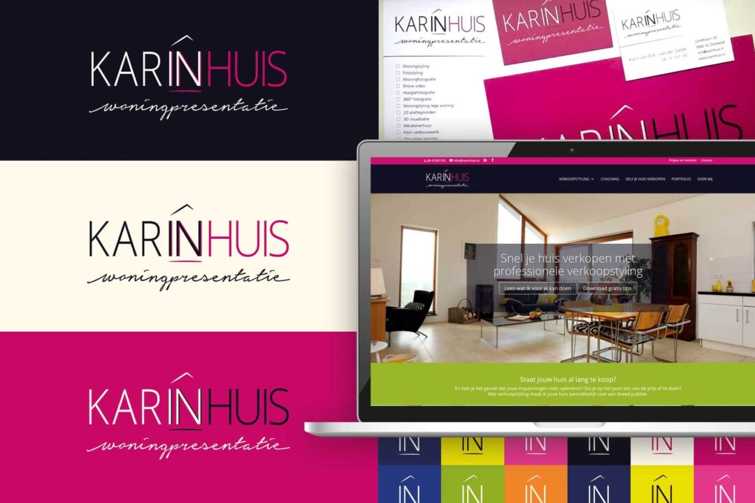 KarinHuis – Nieuw Logo, Huisstijl en WordPress Website
