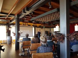 De opening van het event door Maarten Soppe van het EBG