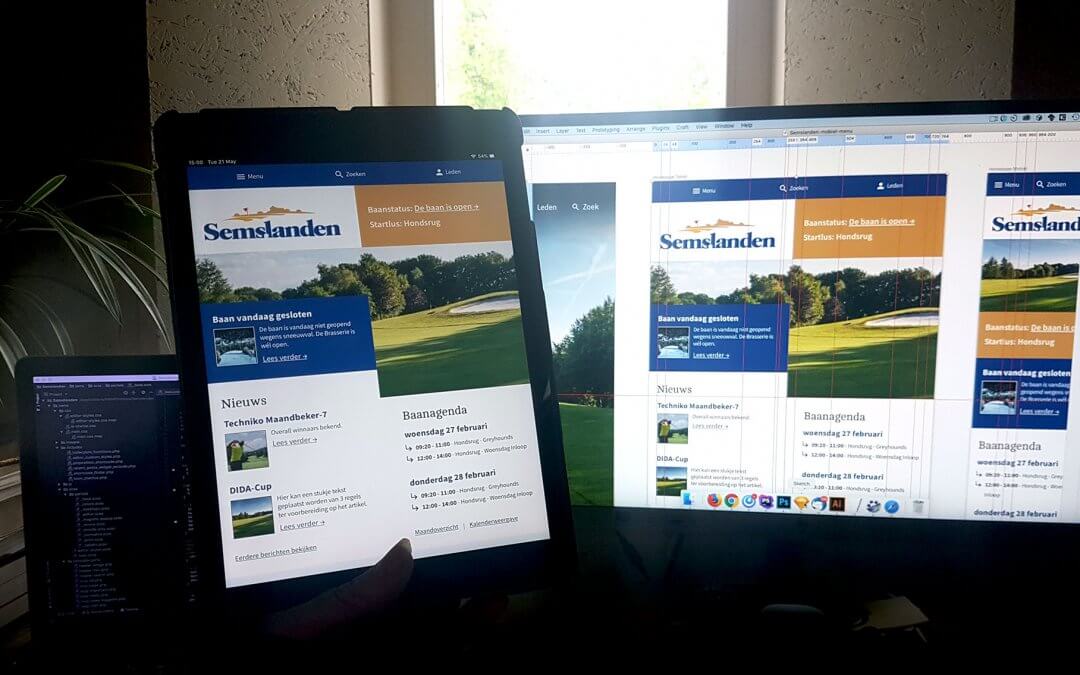 Golfclub Semslanden – Website Redesign & Golf Agenda